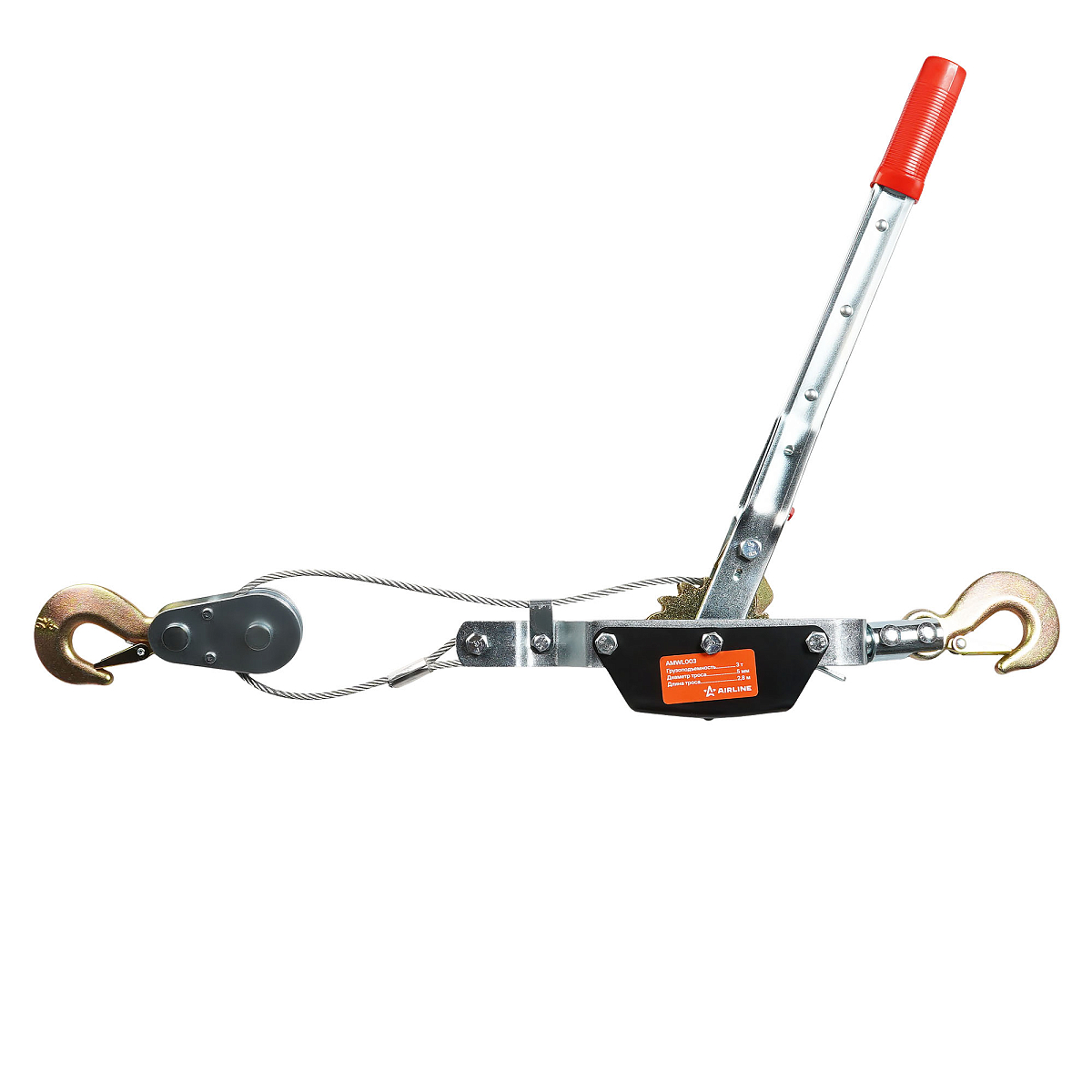 Лебедка ручная рычажная с двойным храповым механизмом 3 т, 2,8 м МП-серия