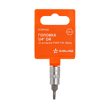 Головка 1/4"DR со вставкой TORX T10, L=37мм