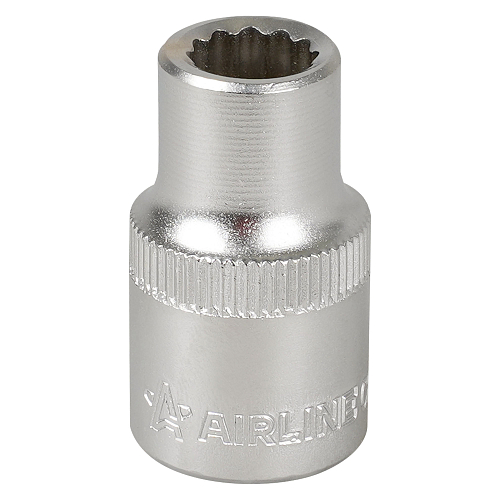 Головка торцевая 1/2"DR двенадцатигранная 10мм, L=38мм пласт.подвес