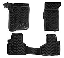 Ковры для Chevrolet Niva (02-), 4 шт., выс. борт, 3D, ТЭП, черн.
