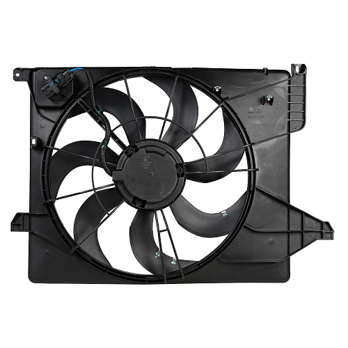 Электровентилятор охлаждения для автомобилей KIA Sorento (09-) 2.4i (с кожухом и резистором)