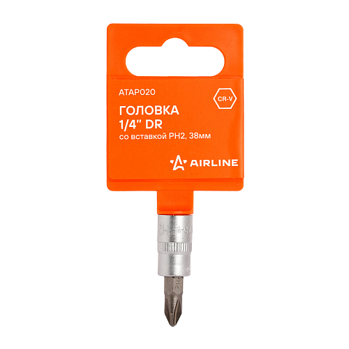 Головка 1/4"DR со вставкой PH2, L=37мм