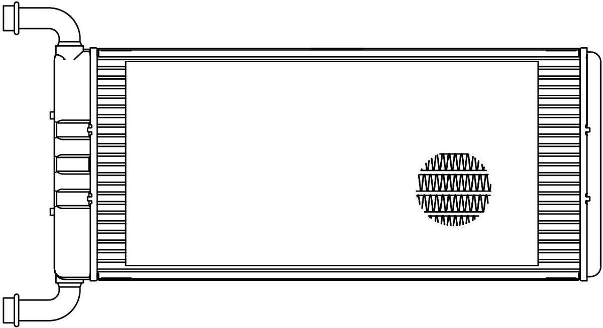 Радиатор отопителя для автомобилей Sprinter (06-)/Crafter (06-)