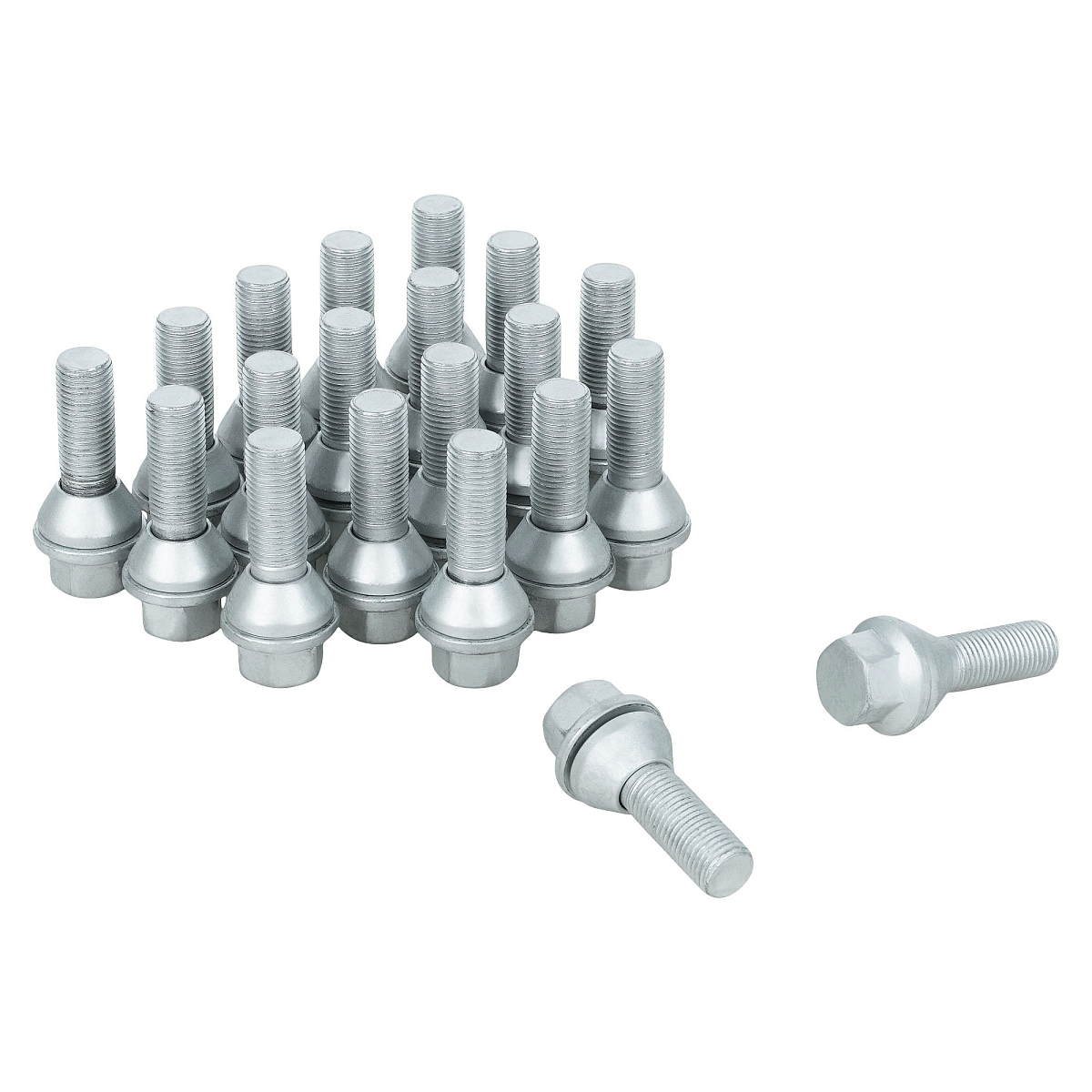 Болт колесный M14x1,5x30x61, конус подвижный, ключ 19, дакромет, 20 шт для а/м Volvo