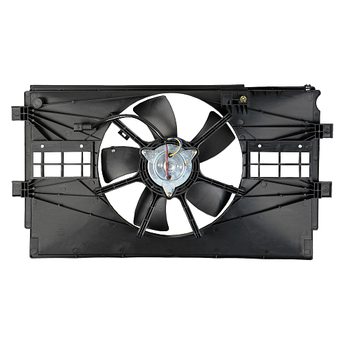 Электровентилятор охлаждения для автомобилей Mitsubishi Lancer X (07-) 1.5i/1.6i (с кожухом)