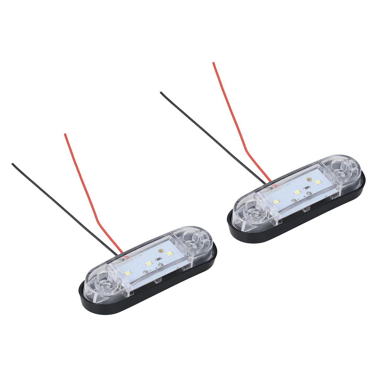 Огонь габаритный светодиодный, 12/24В, белый, комплект 2 шт.
