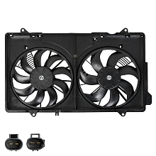 Электровентилятор охлаждения для автомобилей Mazda CX-5 (12-)/CX-5 II (17-) 2.0i/2.5i (2 вент.) (c кожухом)