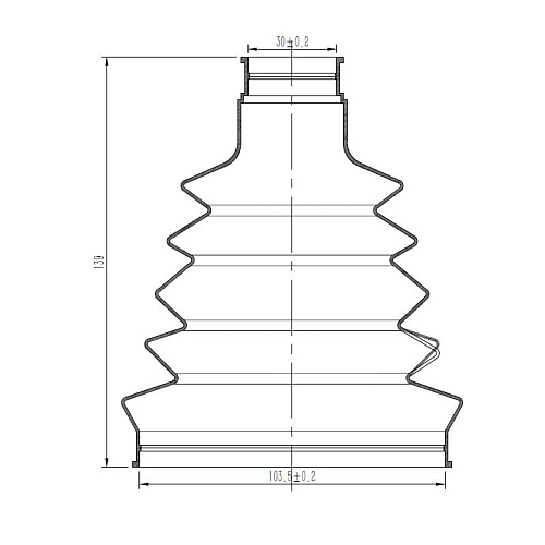 Пыльник ШРУСа наружного для автомобилей Ford Transit Tourneo (06-) 2.2TDCi