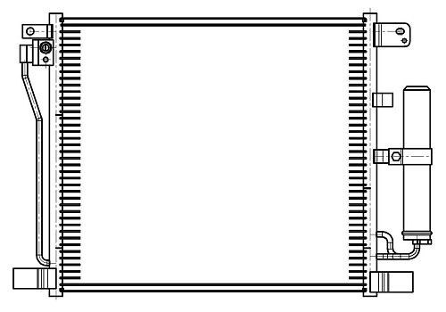 Радиатор кондиционера для автомобилей Juke (10-) 1.6T