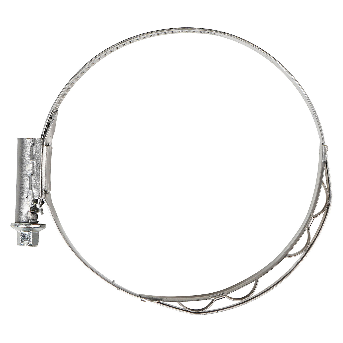 Хомут червячный 70-90/12мм с пружинной вставкой, W2 (нерж.)