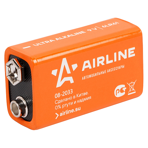 Батарейка 6LR61/Крона 9V щелочная 1 шт.