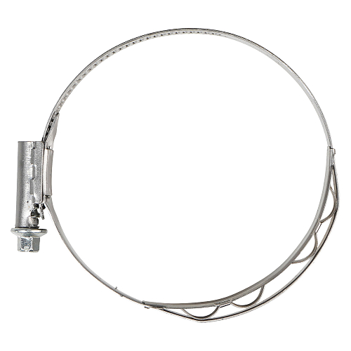 Хомут червячный 70-90/12мм с пружинной вставкой, W2 (нерж.)