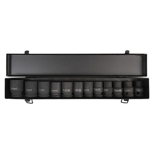 Набор головок ударных 1/2"DR L=38мм, 12пр. (10-24мм) металл.кейс