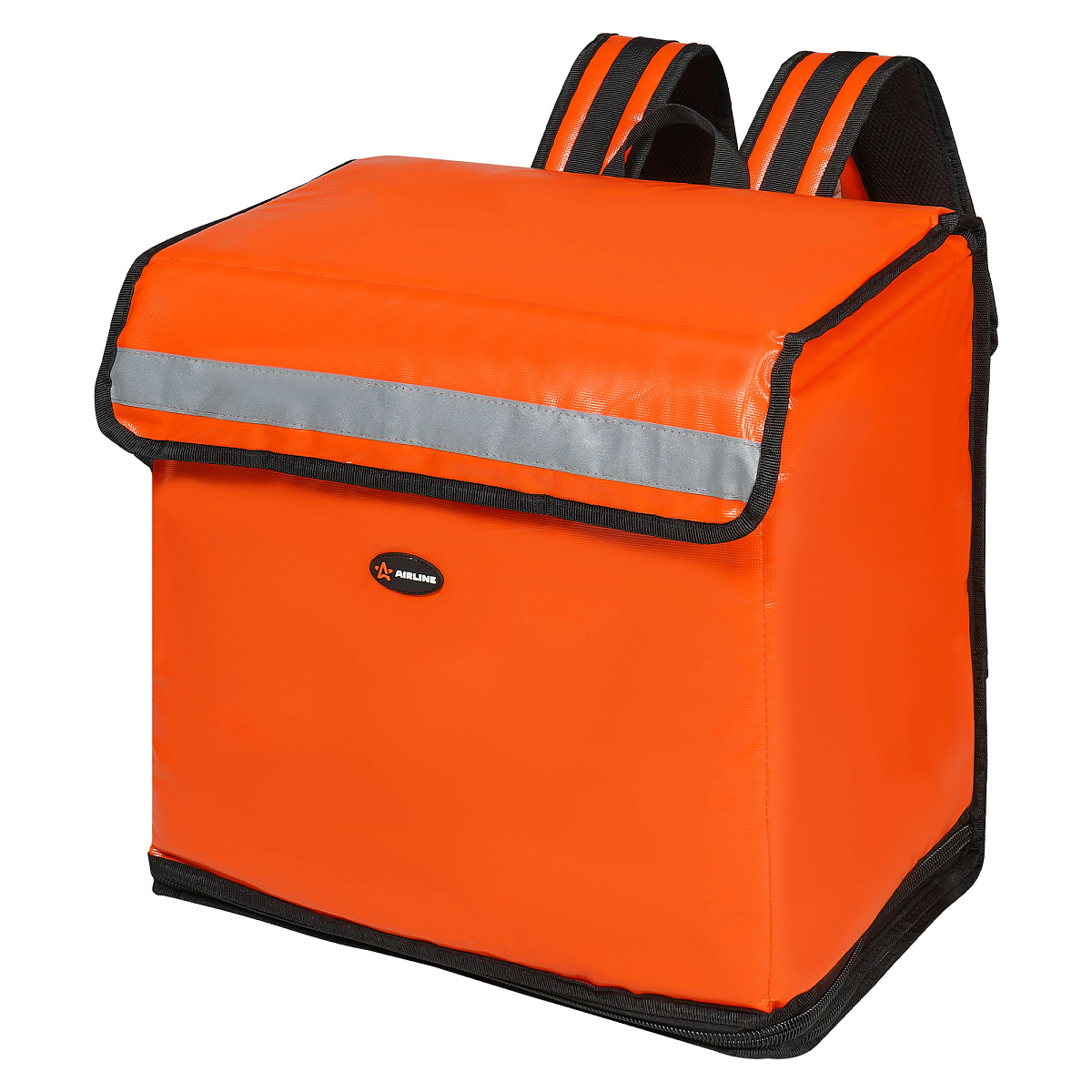 Терморюкзак (термосумка) 47л, 42*42*27см, складной, быстрый доступ, оранжевый