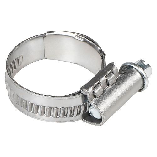 Хомут червячный 20-32/12мм с пружинной вставкой, W2 (нерж.)