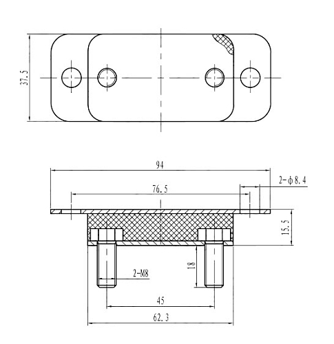 Подвес (подушка) глушителя для автомобилей VW Transporter T3 (1 шт.)