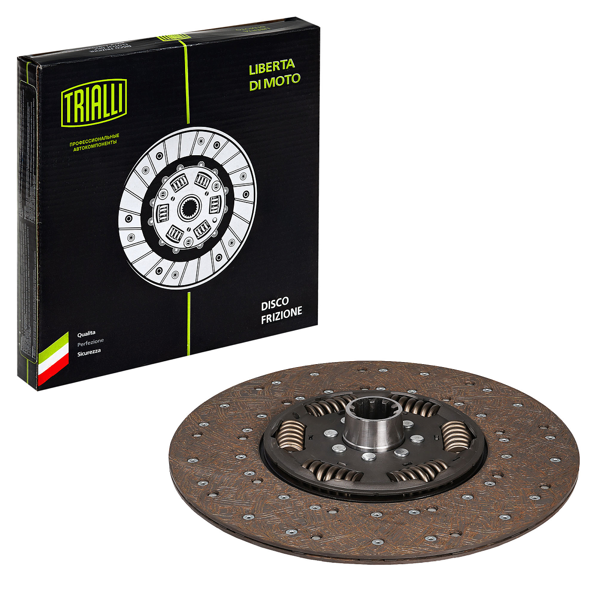 Диск сцепления ведомый для автомобилей КамАЗ-ЕВРО (КПП-ZF-16S-151, 8S-1315, 16S-1825, 16S-182)