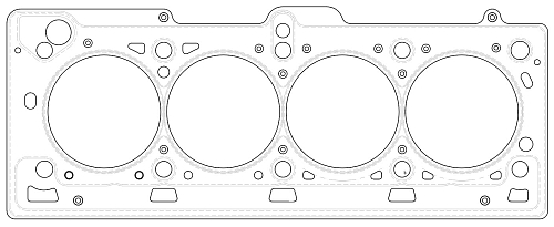 Прокладка ГБЦ для а/м Лада Largus (12-)/Nissan Almera (12-)/Renault Duster (10-)/Megane (03-)/Fluence (10-)/Nissan Terrano (15-) [K4M] 1.6i 16кл [K4M]