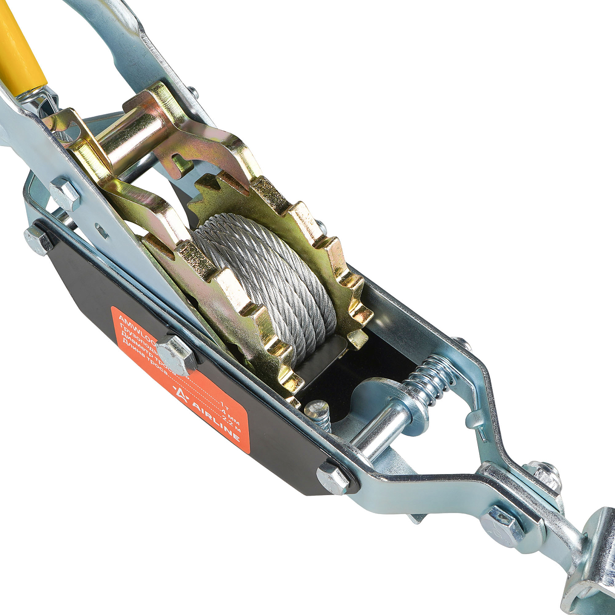 Лебедка ручная рычажная с двойным храповым механизмом 1 т, 2,2 м МП-серия