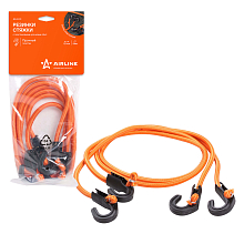 Резинки-стяжки набор 2 шт. 120 см, D-8 мм (пластиковые крючки)