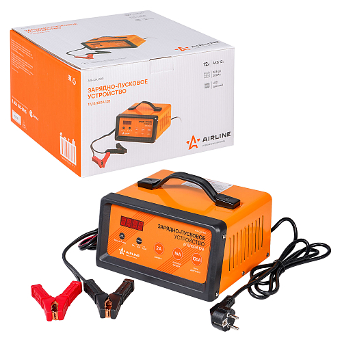 Зарядно-пусковое устройство 2/15/100А 12В трансформаторное, LED дисплей