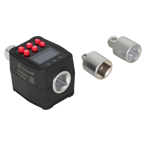 Адаптер динамометрический цифровой 1/2" 2-30Нм, с переходниками (1/4", 3/8"), кейс