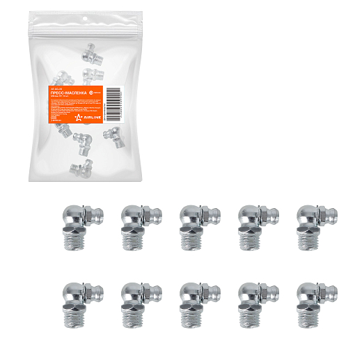 Пресс-маслёнка (тавотница) М8х1мм 90°