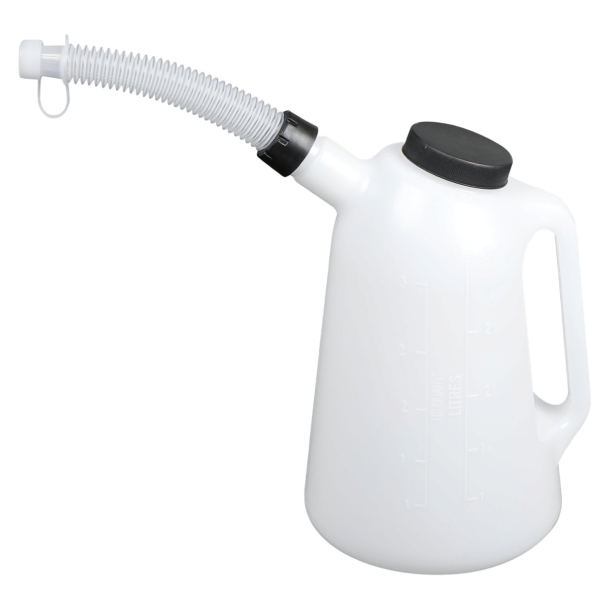 Емкость (лейка) мерная PRO 3л пластиковая для масла и тех. жидк., резьб. крышка