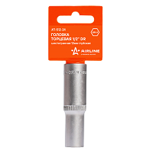 Головка торцевая 1/2"DR шестигранная 12мм, L=78мм пласт.подвес