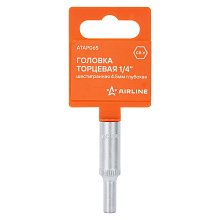 Головка торцевая 1/4"DR шестигранная 4.5мм, L=50мм пласт.подвес