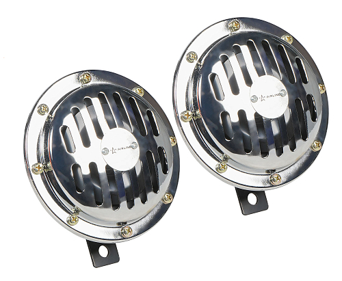 Сигнал звуковой дисковый 125мм 340/420Гц 118дБ 12В LOW/HIGH, кмпл. 2 шт.