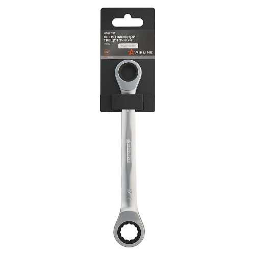 Ключ накидной трещоточный 14х17мм PRO, пласт.подвес