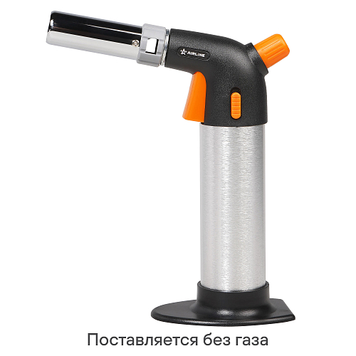 Горелка газовая, портативная с баллоном, пьезоподжиг,рег.воздуха, стопор, керамика, сопло D22мм