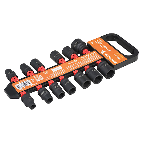 Набор головок ударных 1/2"DR L=38мм, 13пр. (10-27мм) пласт. подвес