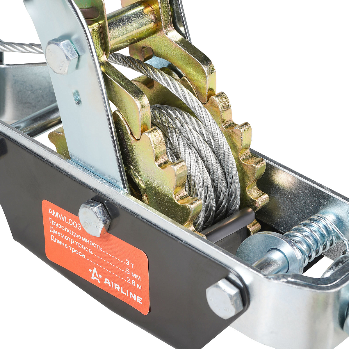 Лебедка ручная рычажная с двойным храповым механизмом 3 т, 2,8 м МП-серия