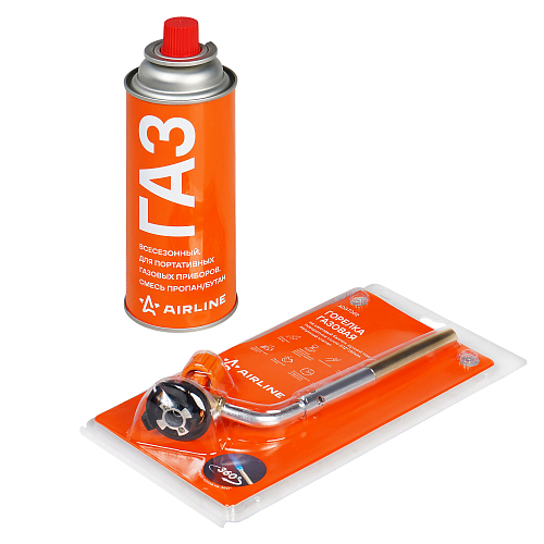 Горелка D12*130мм+Баллон с газом, набор, цанговое соединение