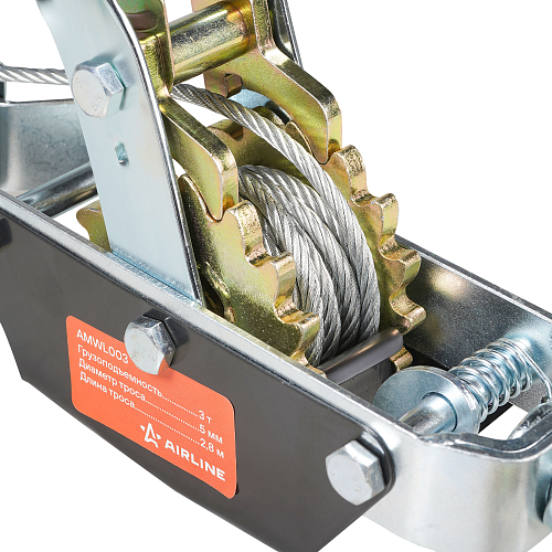 Лебедка ручная рычажная с двойным храповым механизмом 3 т, 2,8 м МП-серия