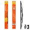 Щетка стеклоочистителя 330 мм (13") каркасная, 2 адаптера