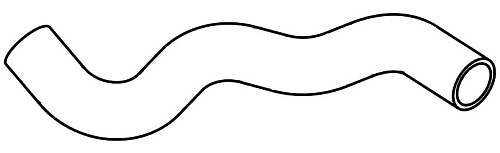 Патрубок охл. для а/м Nissan Qashqai (06-) 2.0i MT/AT [MR20DE] нижн. к помпе (EPDM,1шт.)