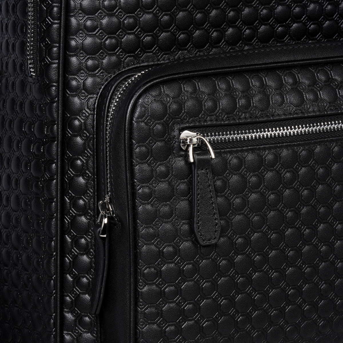 Рюкзак кожаный чёрный CR