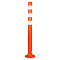 Столбик парковочный 1000мм, 3 световозвр.полосы, анкерн.креп., пластик, оранжевый