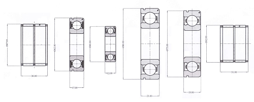 Ремкомплект КПП для автомобилей ГАЗ (до 2003 г.) с шариковыми подшипниками (только подшипники)