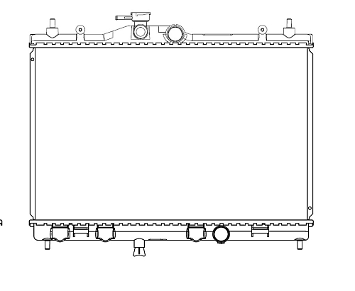 Радиатор охлаждения для автомобилей Juke (10-) 1.6i