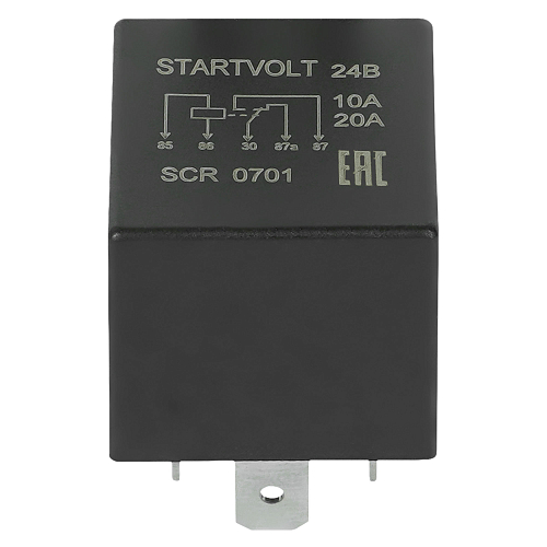 Реле 24V 10/20A 5 контактов (без кронштейна, без резистором)