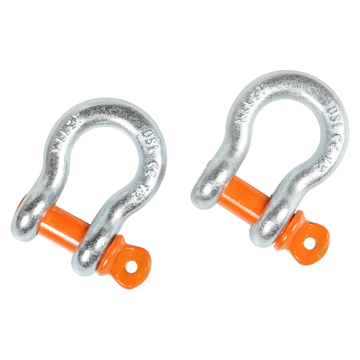 Шаклы буксировочные металлические 2 т / 8 т с сумкой, набор 2 шт. МП-серия