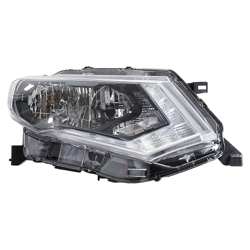 Фара для автомобилей Nissan X-Trail T32 (13-) рестайлинг, галоген/светодиодная, с ДХО, электрический корректор, правая