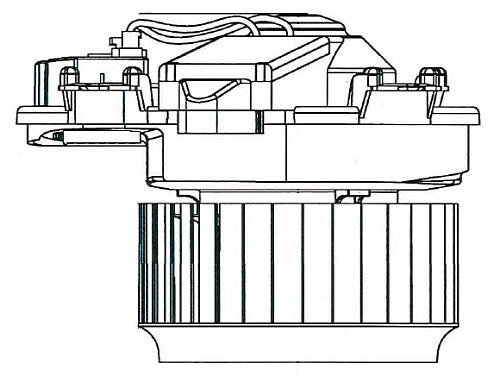Электровентилятор отопителя для автомобилей Mercedes-Benz A (W176) (12-)/CLA (C117) (13-)/GLA (X156) (13-)