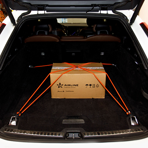 Резинки-стяжки набор "Паук" 4шт.-80 см, D-8 мм (металлические крючки)