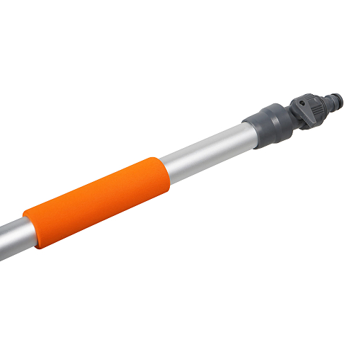 Швабра с насадкой для шланга, наклонной щеткой 29см и телескопической ручкой 104-160см