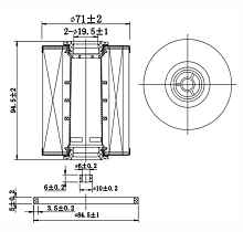 Фильтр топливный для автомобилей Opel Zafira A (99-)/B (05-)/Astra G (98-)/H (04-) 1.7D/2.0D